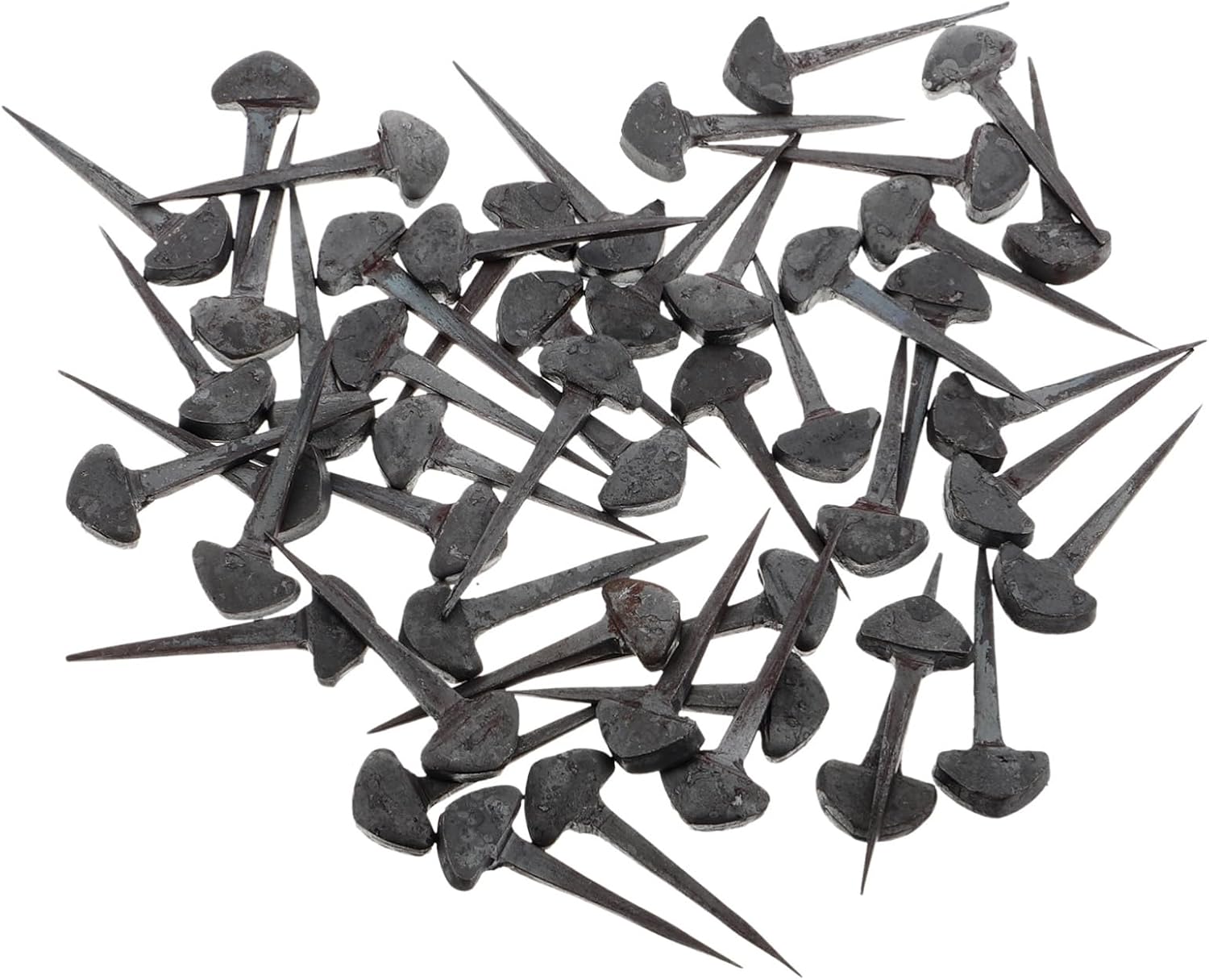 ORFOFE 50pcs Iron Horseshoe Nails for Hoof Care Stable Horseshoe Fixing Nails Sturdy Hoof Tools for Horse Training Equestrian Sports and Equipment
