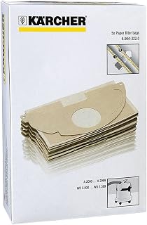 Zinc Products Genuine Karcher MV2 WD2 Vacuum Cleaner Strong Double Layer Dust Bags (Pack of 5)
