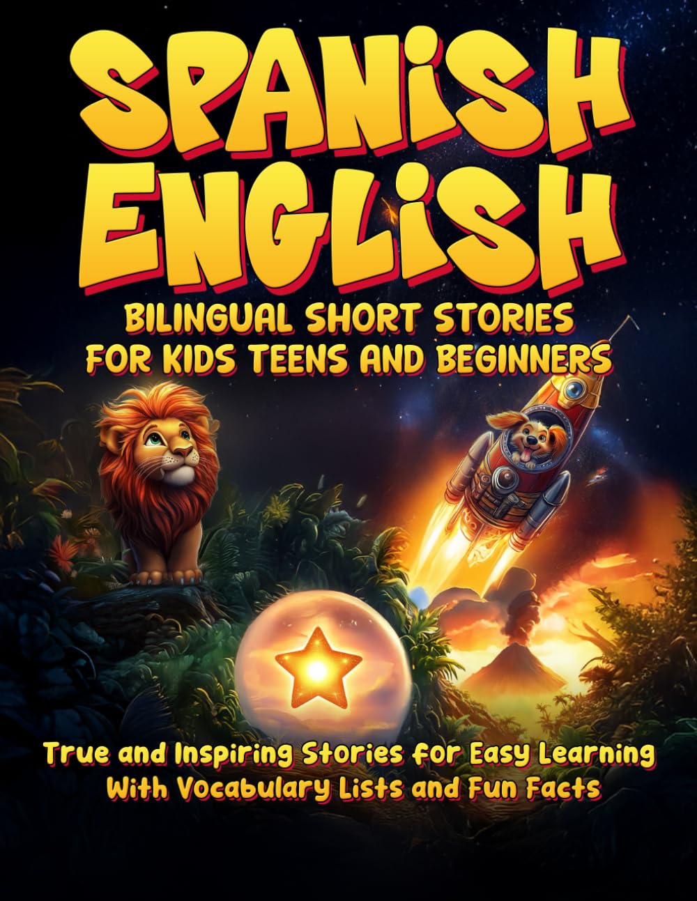 Spanish English Bilingual Short Stories for Kids Teens and Beginners True and Inspiring Stories for Easy Learning – With Vocabulary Lists and Fun Facts: With Colorful Illustrations