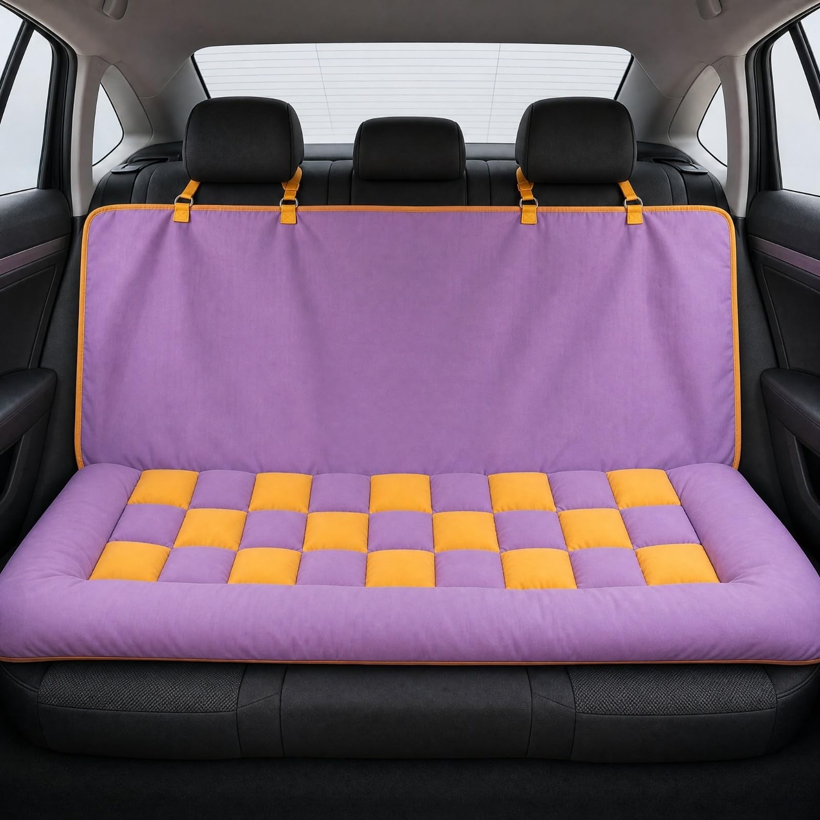 Protector Trasero l Asiento l Coche | Antislizante, Funda Asiento Coche para Mascotas, Cómodo,