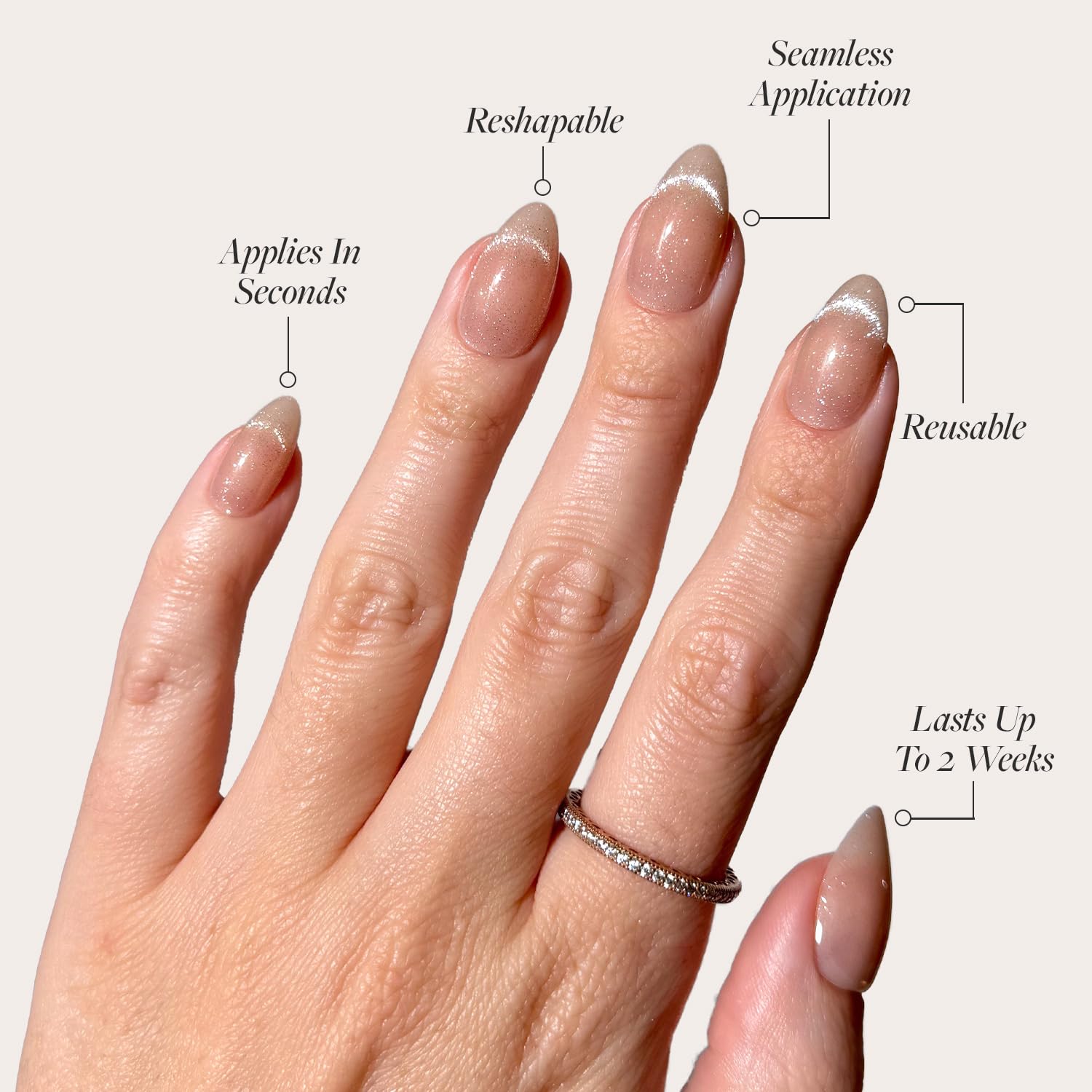 Amazon.com: Glamnetic x GLAMZILLA Press On Nails - NOT YOUR CINDER
