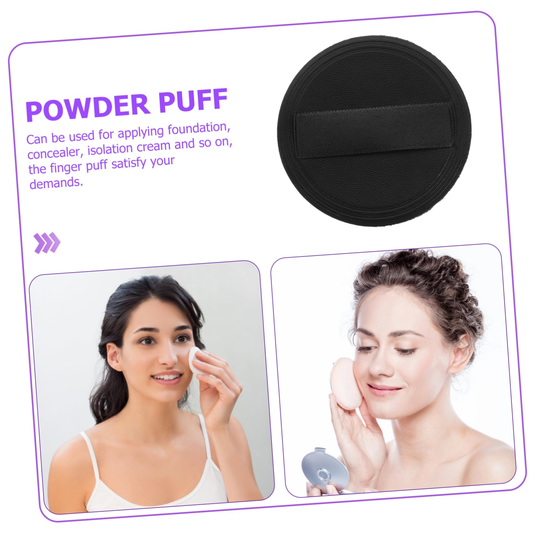 Beavorty 40 Stück Superweiche Puff Puderquasten Für Gesichtspuder Gesichtspuder Gesichtspuderquasten Make Up Foundation Puff Foundation Schwamm Make Up Puffs Für Puder Foundation