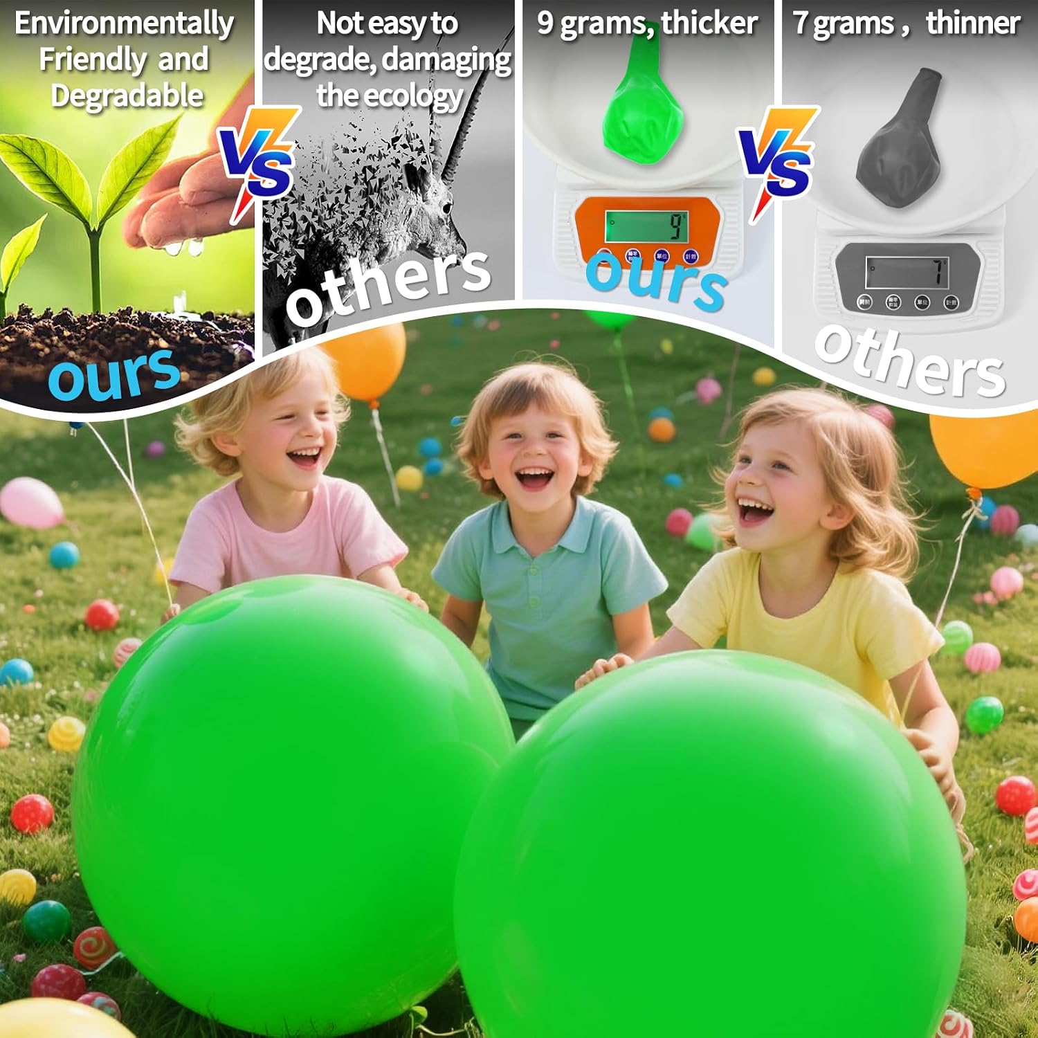32 Pack 18 Inch Light Green Latex Balloons - Organic Baby Shower, Spa Party & Spring Decor thumbnail
