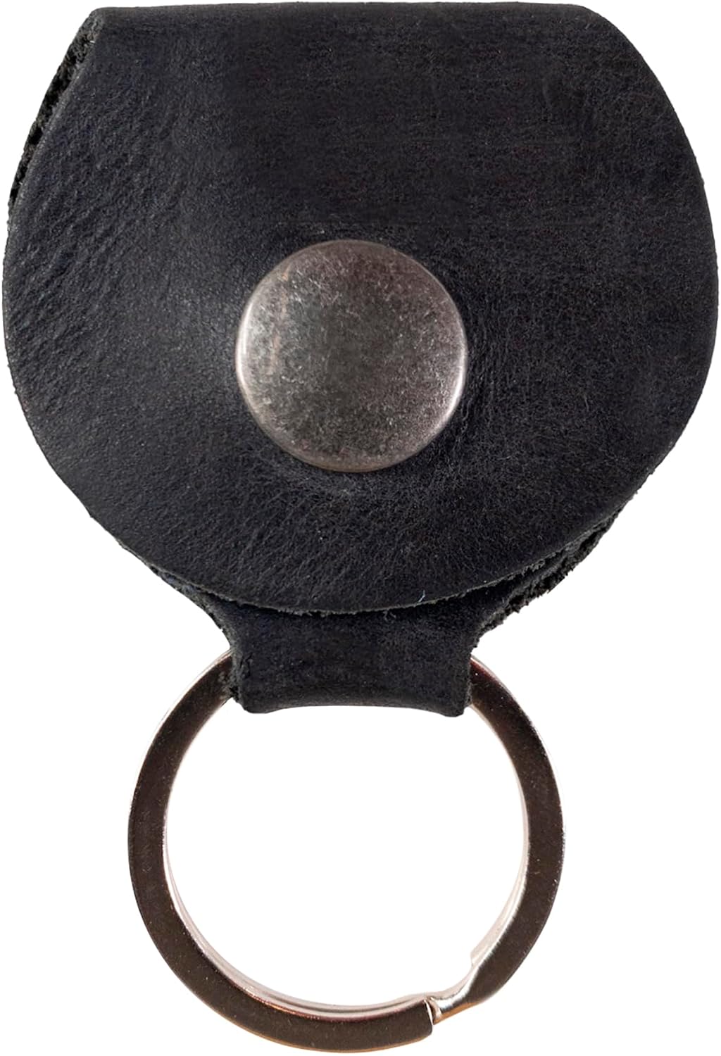 Hide & Drink, Guitar Pick Holder with Ring, Key Organizer, Keychain for Guitar Players, Full Grain Leather, Handmade, Charcoal Black image 3