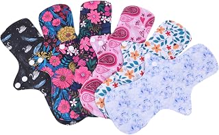 Hemoton Mama Cloth Pads 6Pcs napkin Reusable Female Menstrual Mats organic mama cloth Women Panty Liners