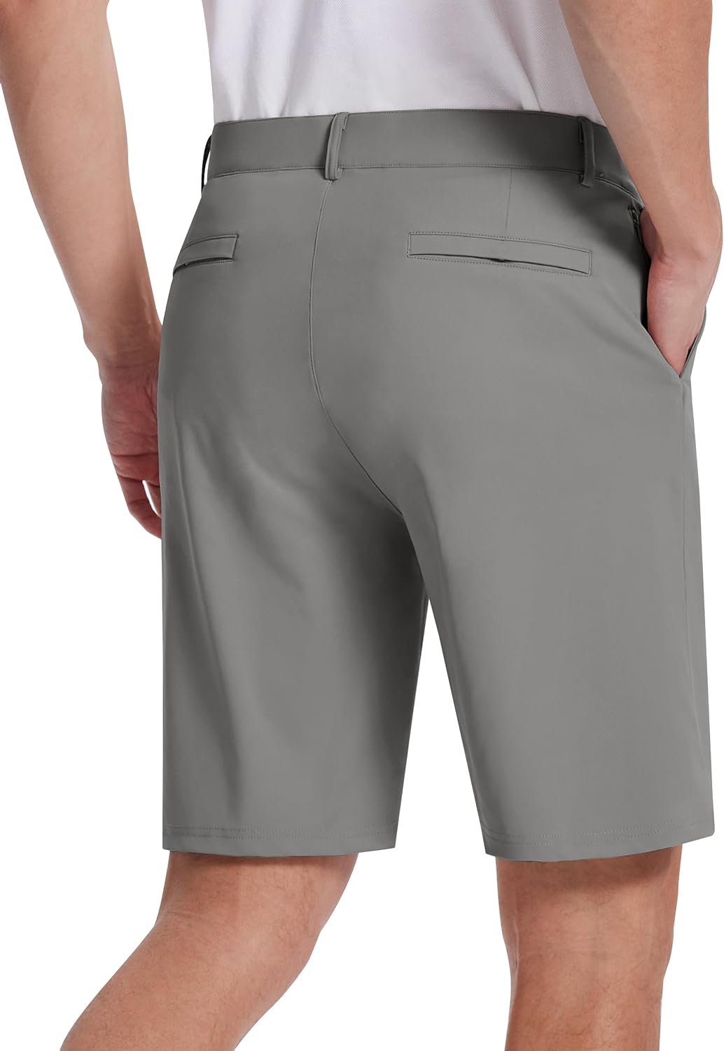 SERAMY Mens Golf Dress Shorts 9 Inch with 5 Pockets Stretch Lightweight Quick Dry Men's Flat Front Shorts for Work Casual