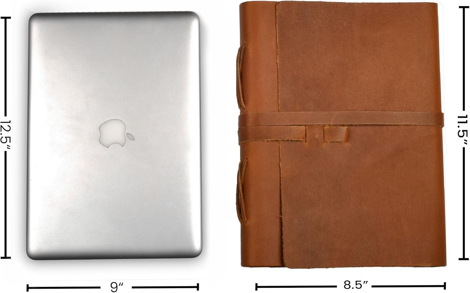 LEATHER VILLAGE Lined Paper Leather Bound Journal-260 Pages, Tan Brown, 11.5 X 8.50 Inches (A4) - Book of Shadows - Writing Notebook, Daily Notepad, Travel Diary For Women/Men