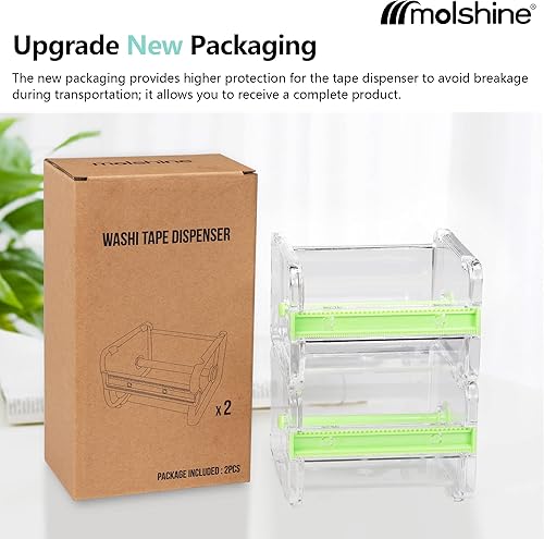 Miniatura 6 de Despachador de cinta para escritorio, transparente, Molshine.