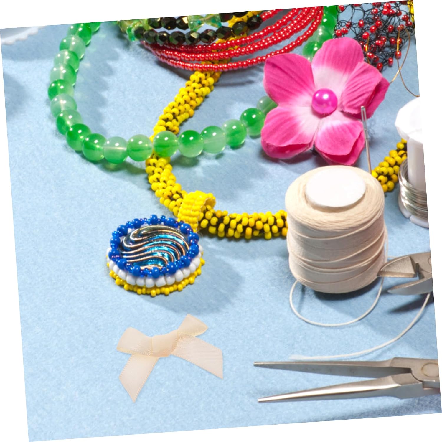 200pcs Craft Bowknots Delicate Decorative Fabrics for Projects Hair Accessories and Dress Embellishments
