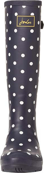 Joules Womens Welly Print With Adjustable Back Gusset - Black Metallic Bees - 2