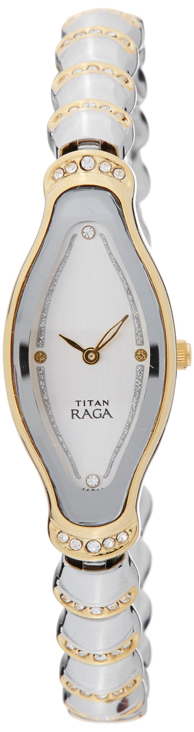 Titan Stainless Steel Analog White Dial Womens Watch - Ne2395Bm01T/Np2395Bm01, Band Color-Multicolor (B00EALHF80) Amazon Price History, Amazon Price Tracker