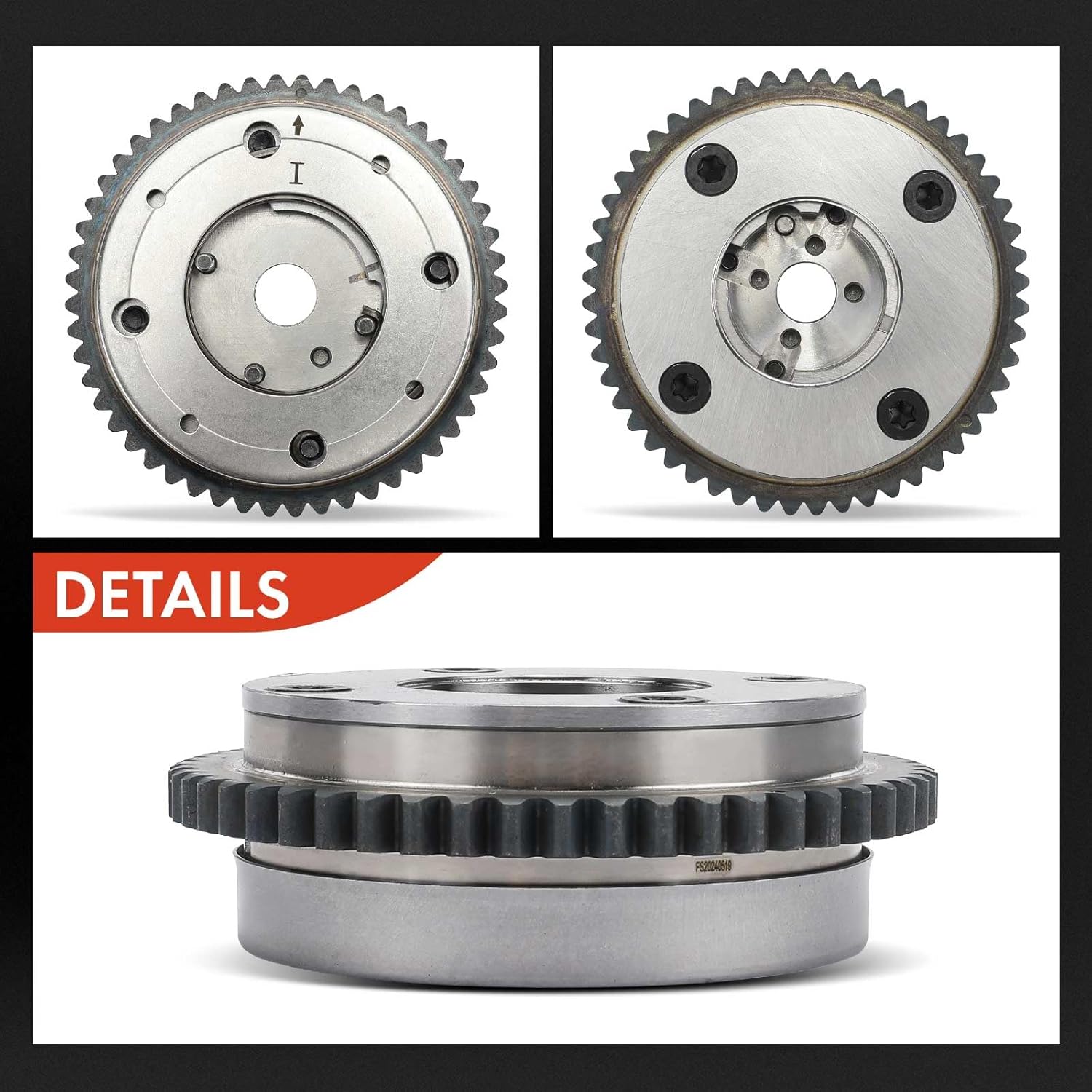 A-Premium Intake Engine Variable Valve Timing (VVT) Sprocket Gear Camshaft Adjuster Phaser Compatible with Ford F-150 F150 2021 3.5L, Replace# ML3Z6256A