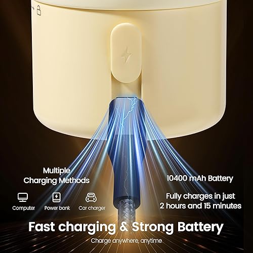 Miniatura 7 de Calentador de botellas portátil para viajes diseño desmontable, calentamiento rápido, esterilizador integrado, mantiene el calor 48H, control