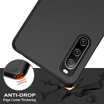 for Unihertz Tank 3 Pro Case, with [ 1 x Screen Protector Tempered Glass Film], Black Soft Silicone Cover Shockproof Bumper Protection Case for Unihertz Tank 3 Pro (6.79) - XT24