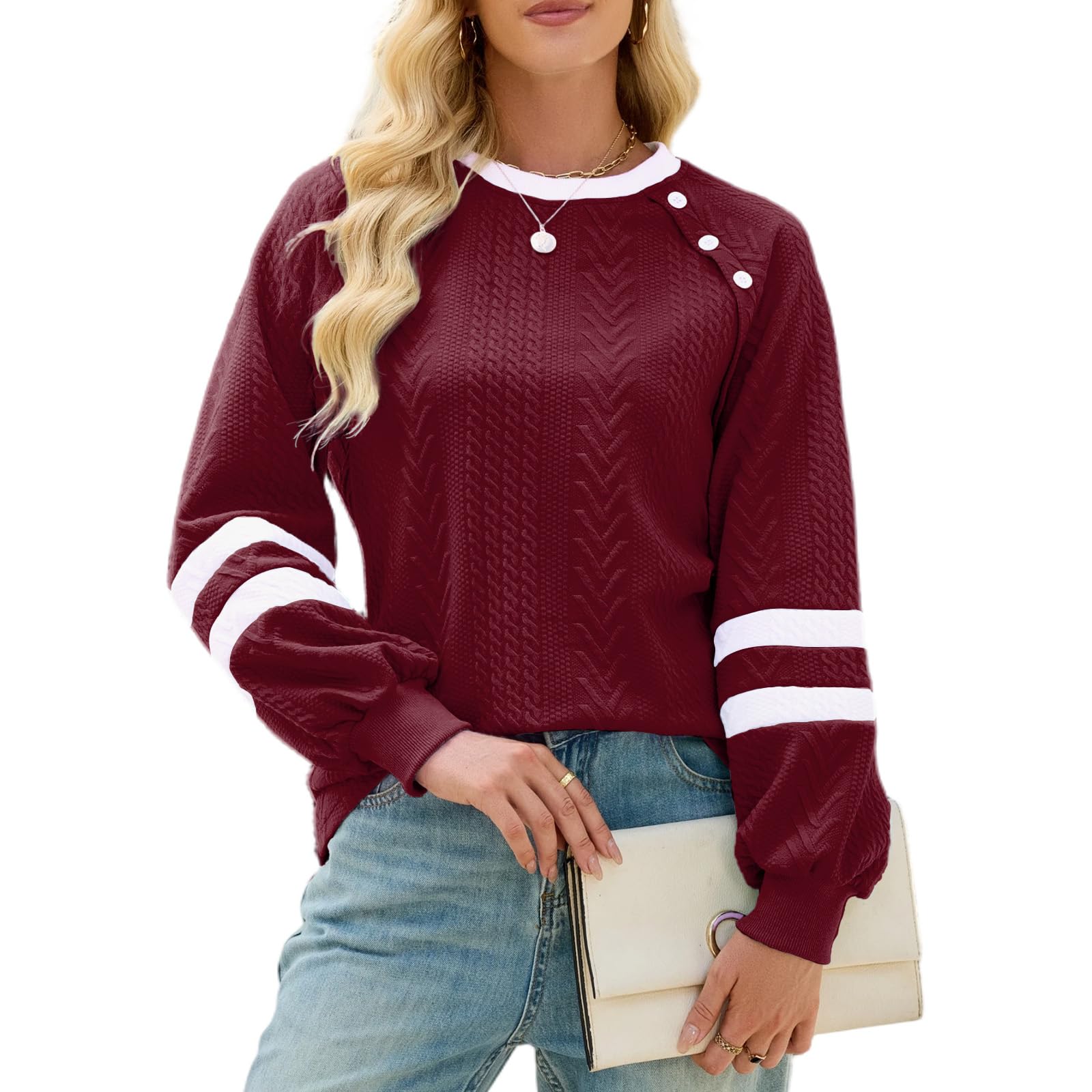 Quatrefox Pullover Damen Winter Pulli Dick Warm Thermo Winte