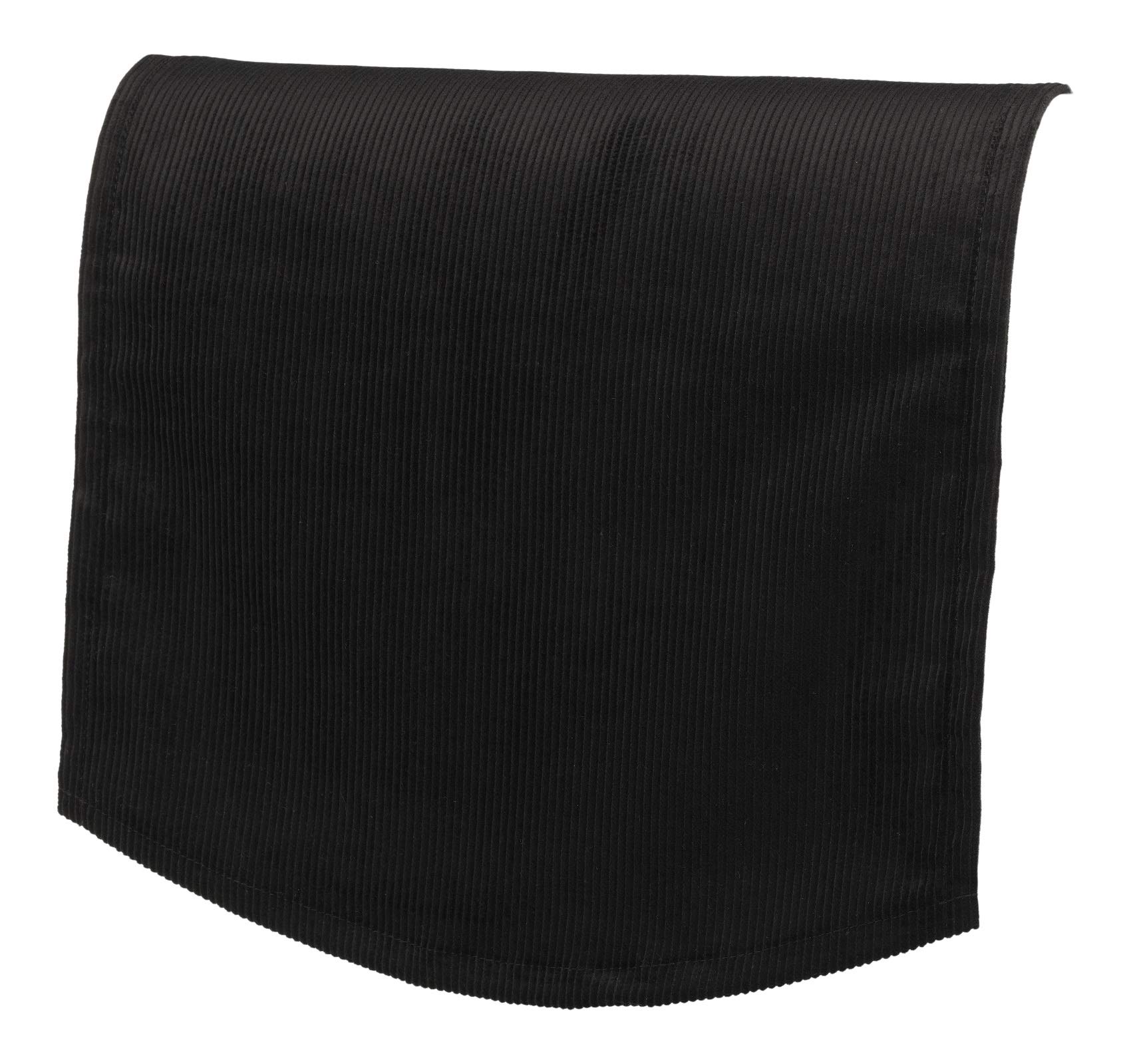 Classic Home StoreCorduroy Standard Chair Back Soft Touch Cord Sofa Furniture Antimacassar (Black)