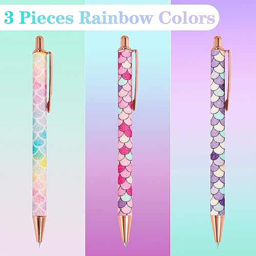 Miniatura 2 de VINYL FROG Bolígrafo de escardado con purpurina arcoíris, 3 unidades, escamas de arcoíris, punta fina, herramienta de deshierbe para vinilo adhesivo