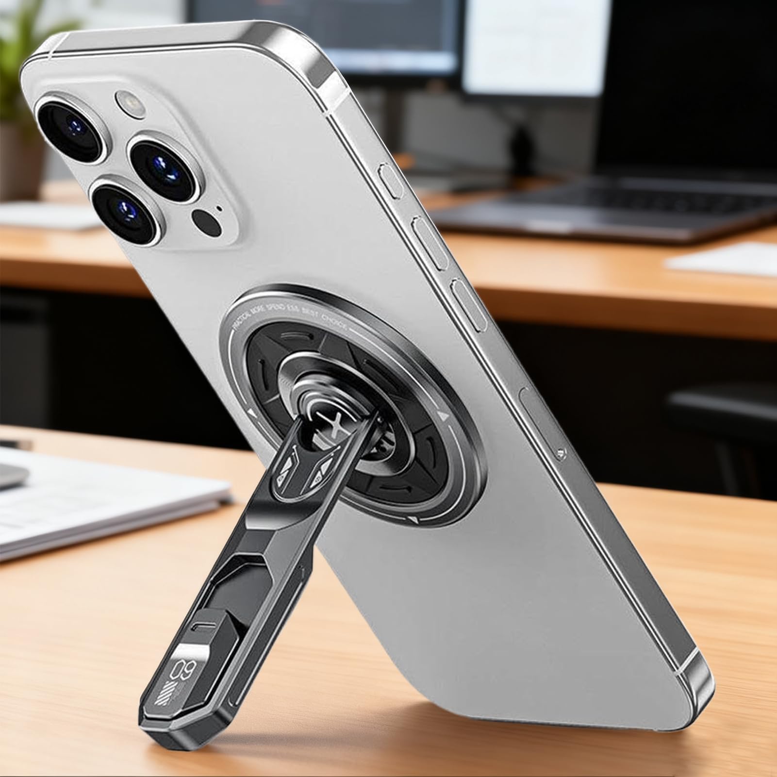 Soporte magnético para móvil Base de Smartphone Giratoria 360° para | Soporte Magnético Escritorio Smartphone Transmisión En Grabación Navegación Entretenimiento Para Mesa Salpicader
