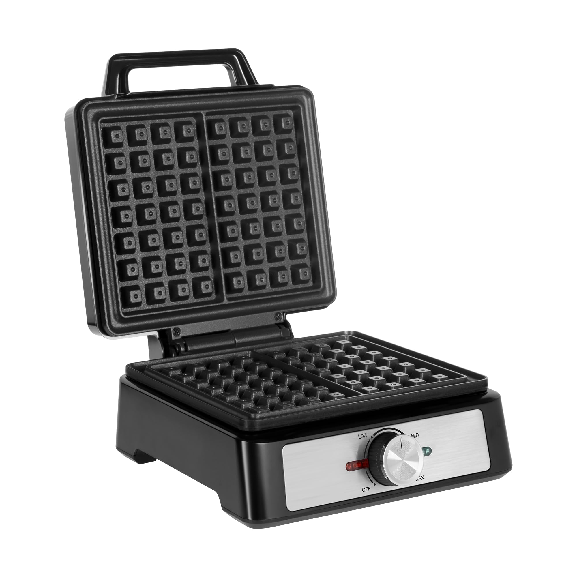 Gofrera 2 gofres 1600 W acero inoxidable regulación de potencia Teesa