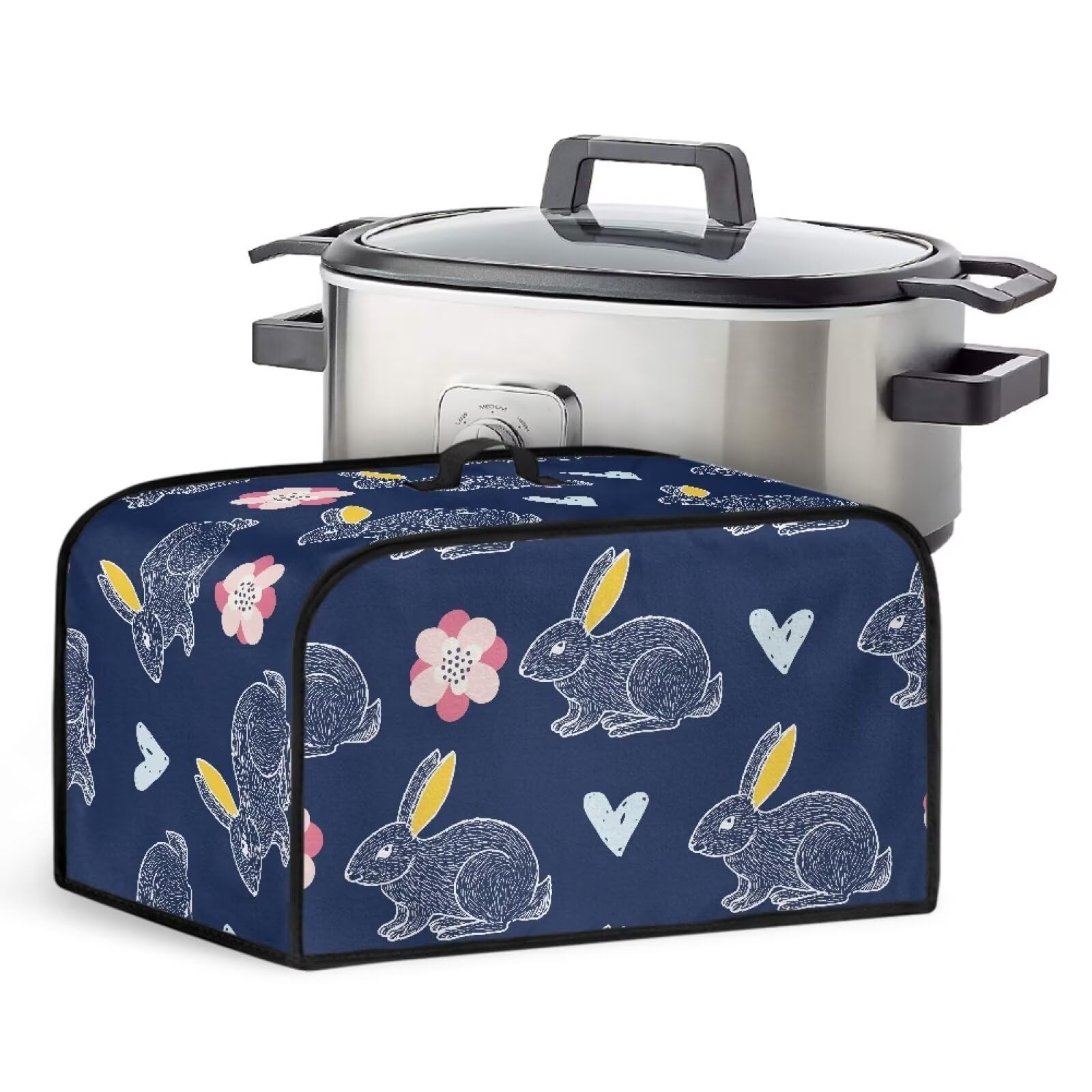 Blue Bunny Slow Cooker Cover Compatible with Most Slow Cookers Crock Pot Cover Keep Appliance Clean Slow Cooker