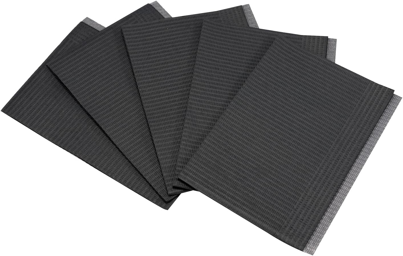 Jet Black Supply 4Ply Premium Patient Bibs, 13" x 18", Pack of 500, Disposable Lap Cloths, Waterproof Tattoo Bibs Sheets for Patients, Tray Cover, Table Cover Supplies, Black