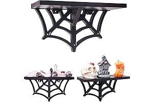 CEFRECO Spider Web Floating Shelf - Hauntingly Gothic decor for bedroom