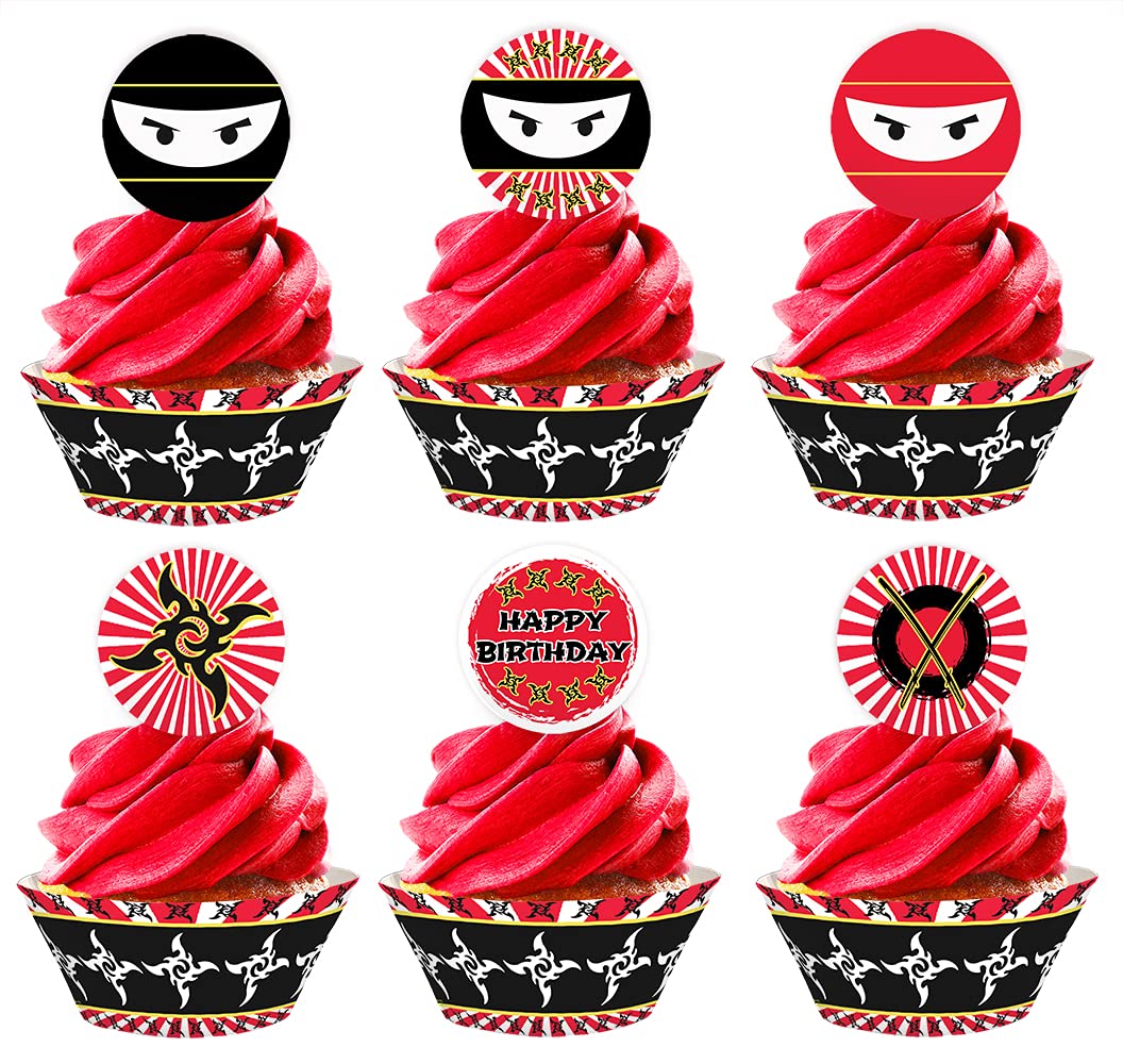 Ninja Cupcake Toppers ubicaciondepersonas.cdmx.gob.mx