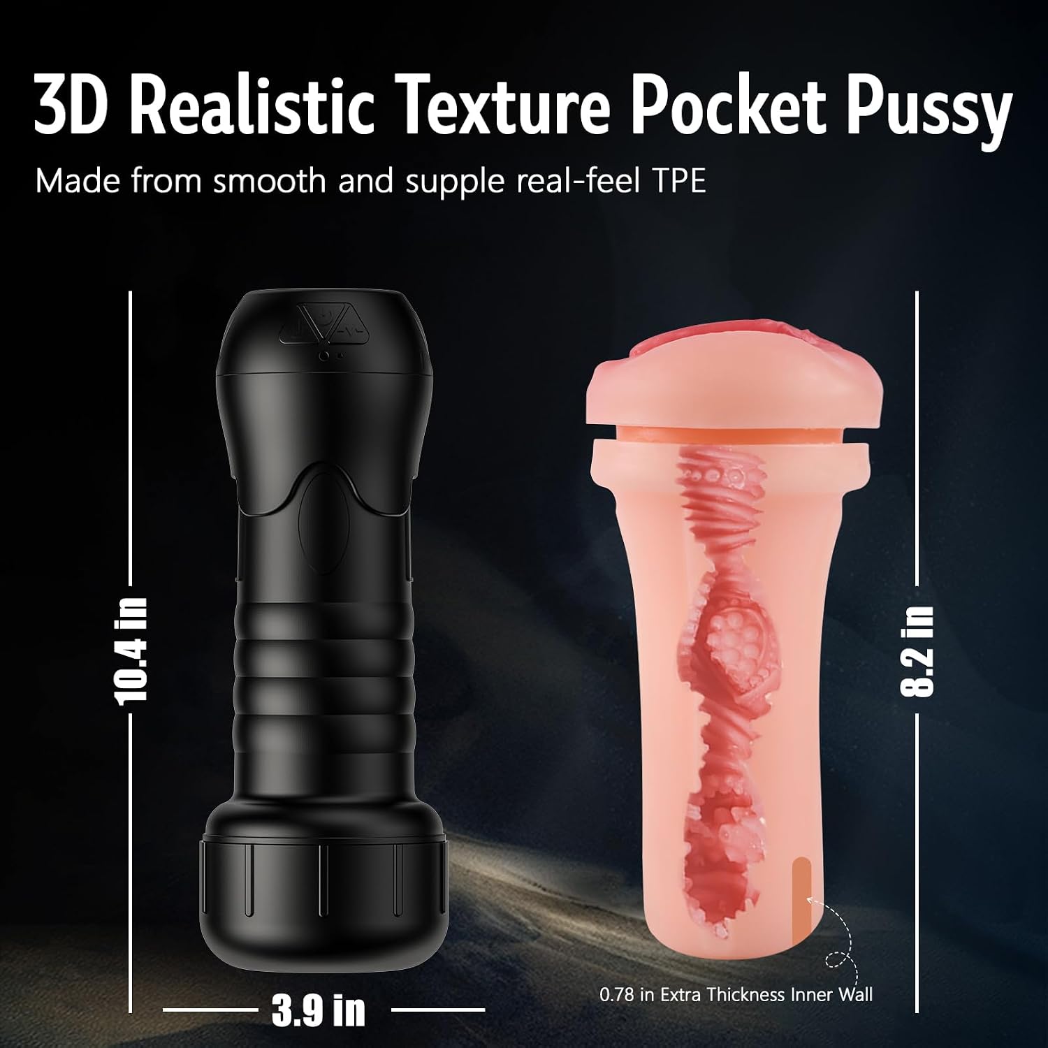 Male Masturbator Penis Pump – Automatic Stroker, Male Sex Toys with 5 Suction Modes & 10 Vibration Patterns, Rechargeable Penis Vibrator, Adult Toys for Men