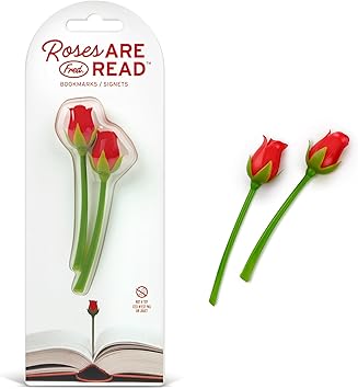 Genuine Fred Roses are Read Flower Bookmarks