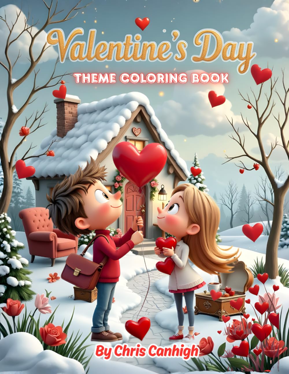 Valentine’s Day Theme Colouring Book