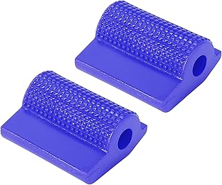 F FIERCE CYCLE 2 fundas protectoras universales de goma para motocicleta, color azul