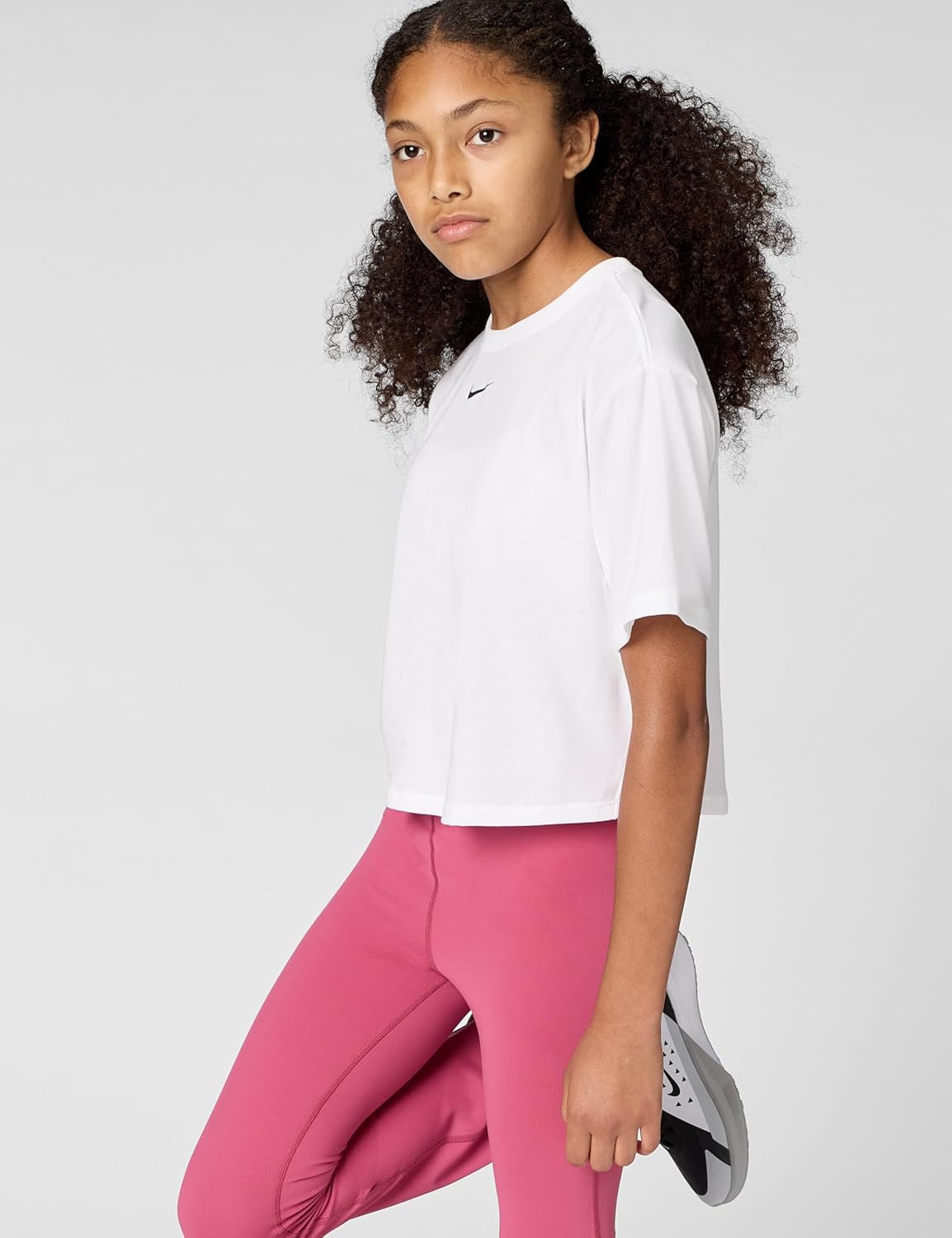 Nike Big Girls' One Relaxed Dri-FIT Short-Sleeve Top - Image 2