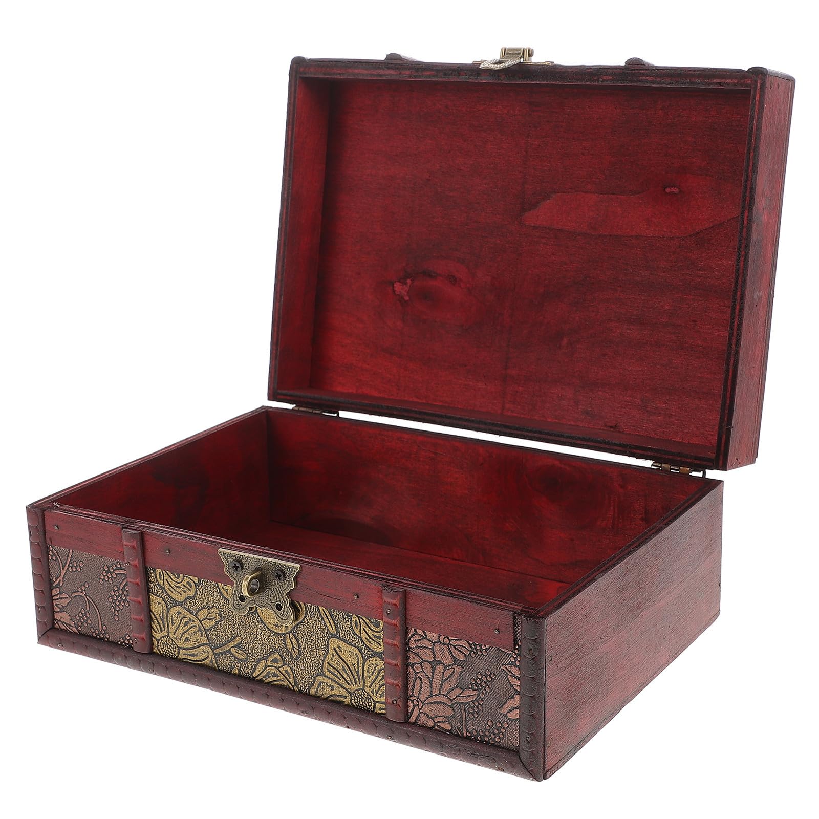 Boîte en bois grand format pour ranger vos bijoux dans une chambre au style rétro