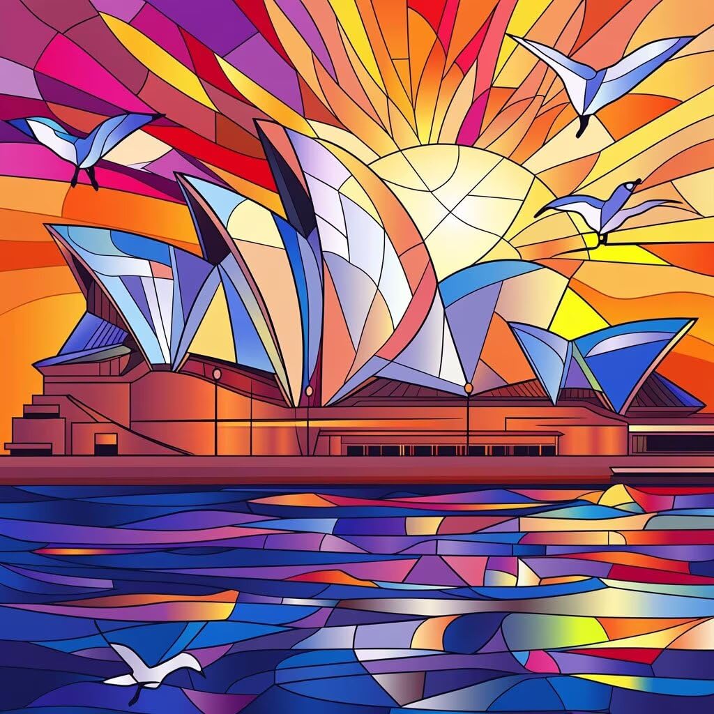 architettura Dipingere Con I Numeri Adulti, Kit Lavoretti Creativi Per Bambini, uccello Fai Da Te Paint By Numbers Kits, Con Tela, Colori Acrilici, Pennelli, Regalo Donna, Senza Cornice 80x80cm 3-525