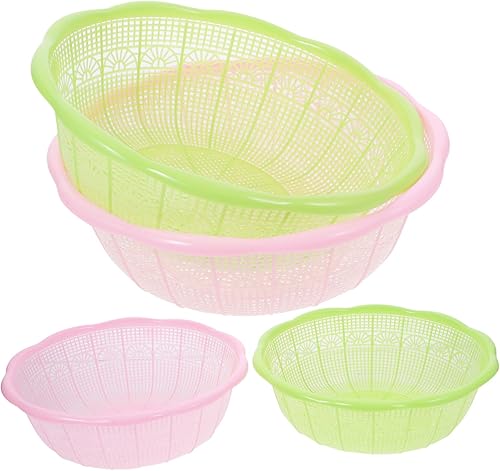 Miniatura 5 de HOMSFOU Oficina de Arroz Multifuncional Vegetales Organización Ronda Escurridor de Pasta  Frutas Tazón y Colador