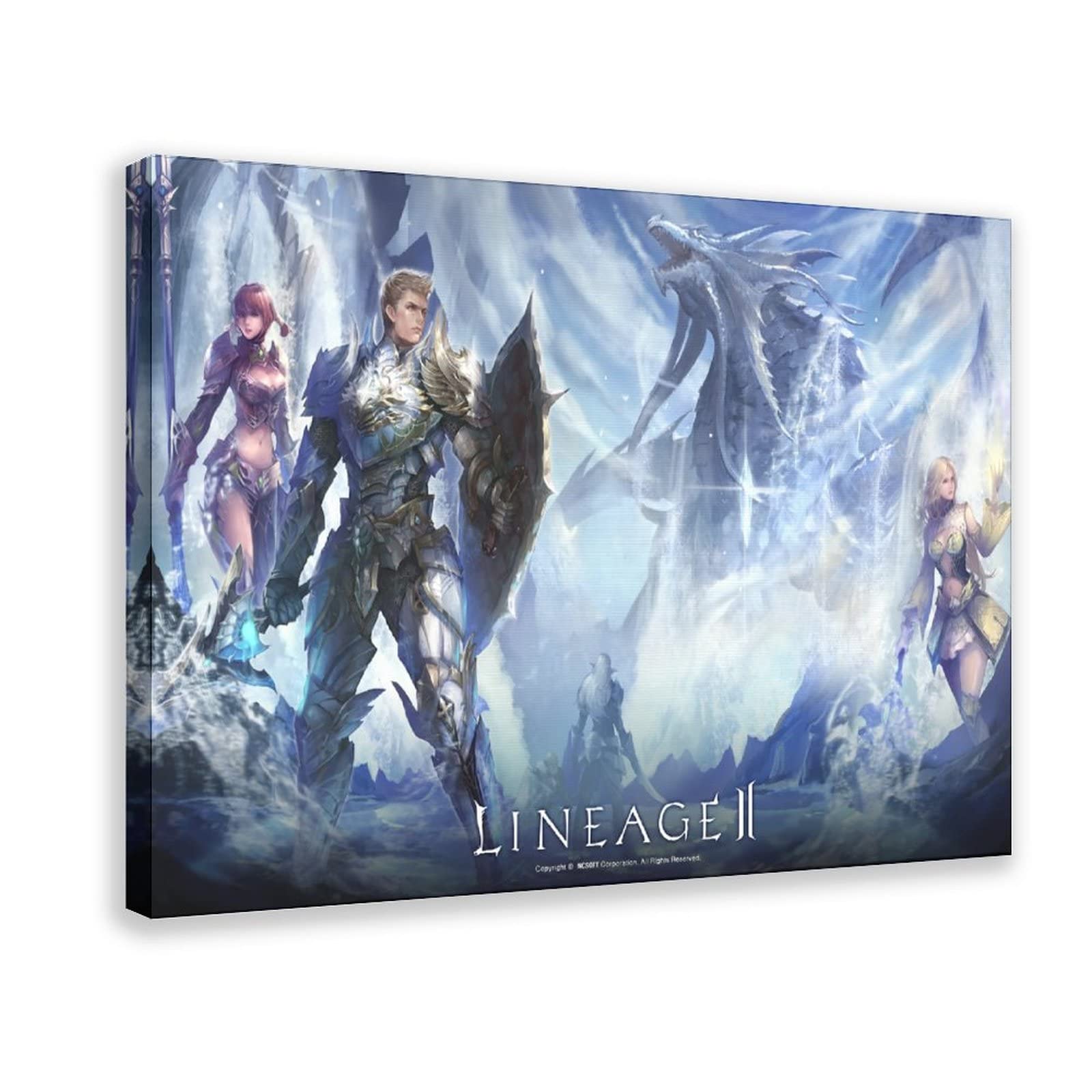 RIELLI Lineage 2 Game 8 Canvas Poster Wall Art Decor Print Picture Paintings for Living Room Bedroom Decoration Frame: 20x30inch(50x75cm)