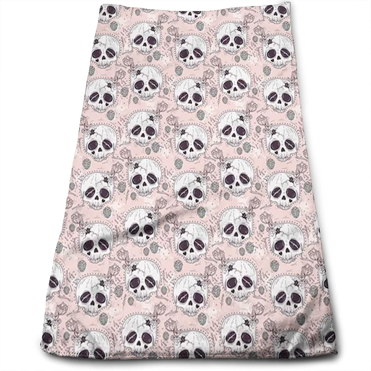 SARNFANS Skull Hand Towel for Bathroom Home Kitchen Dish
