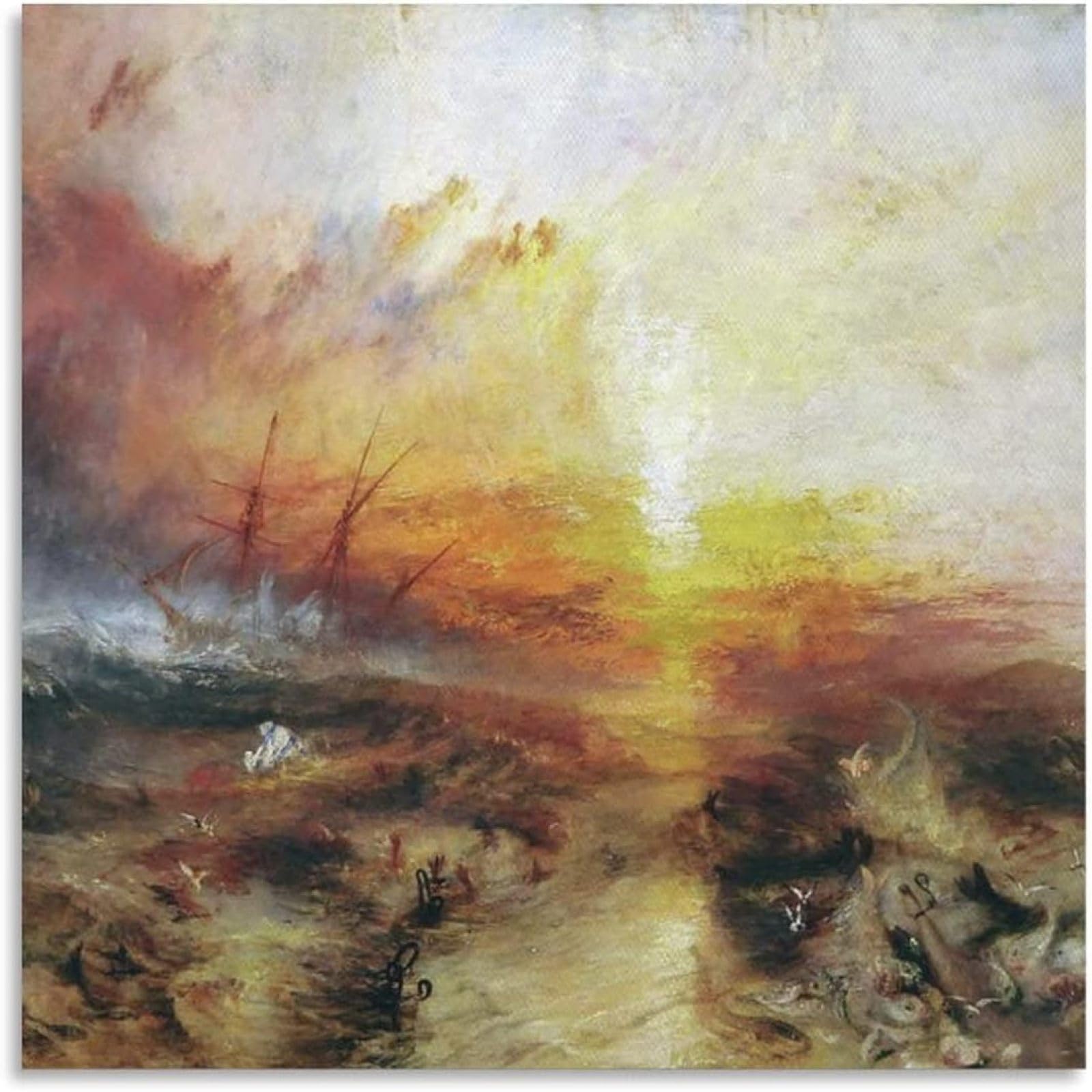 LVTFCO Famous Jmw Turner Poster Abstract Landscape Wall Art Jmw