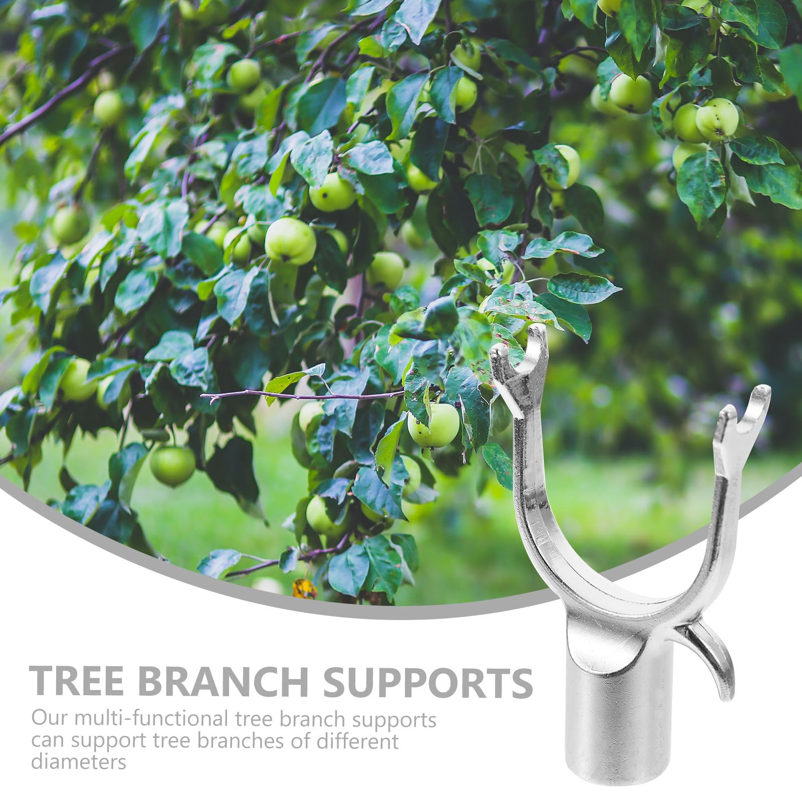 Didiseaon Soporte 6 de Ramas de Aleación Aluminio Plantas Resistentes, Piezas Duraderas Alta Dureza y Jardines Ornamentales y Frutales