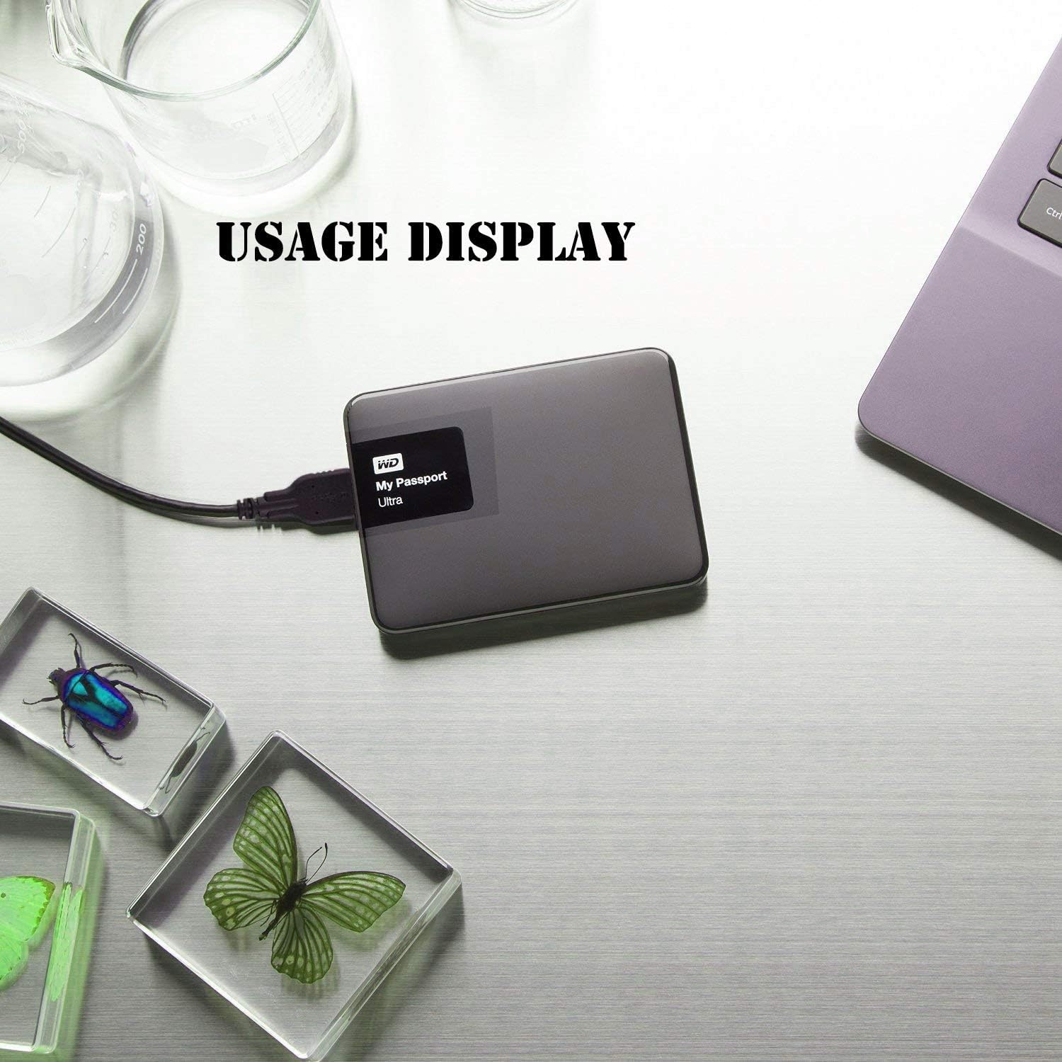 🛒 Crazy Deals USB 3.0 Micro Cable (2 Pack), 1ft USB 3.0 A to Micro B Cable Cord Compatible with Camera, Seagate External Hard Drive, WD Western Digital My Passport and Elements Hard Drives