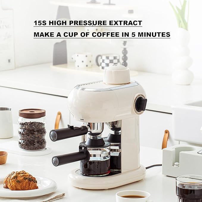 Cafetera Semiautomática de Expreso con Espumador de Vapor, 5 Bar, 240 ml miniatura 3