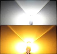 Vista 7 de 3157 3057 3357 4157 - Bombillas LED de señal de giro blanco amarillo ámbar Switchback 22 SMD con proyector, para enchufe estándar, no CK, par de 2
