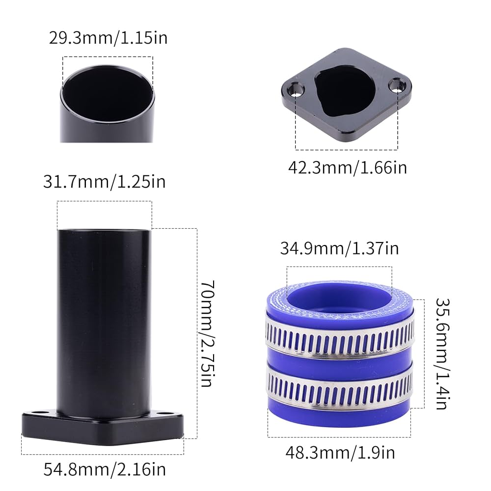 【新品】 M.U PIPING JOG TOP BK Amazon.com: JMCHstore Aluminum Performance Racing Intake