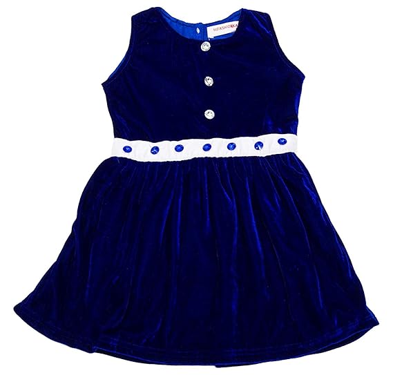 blue colour frock design