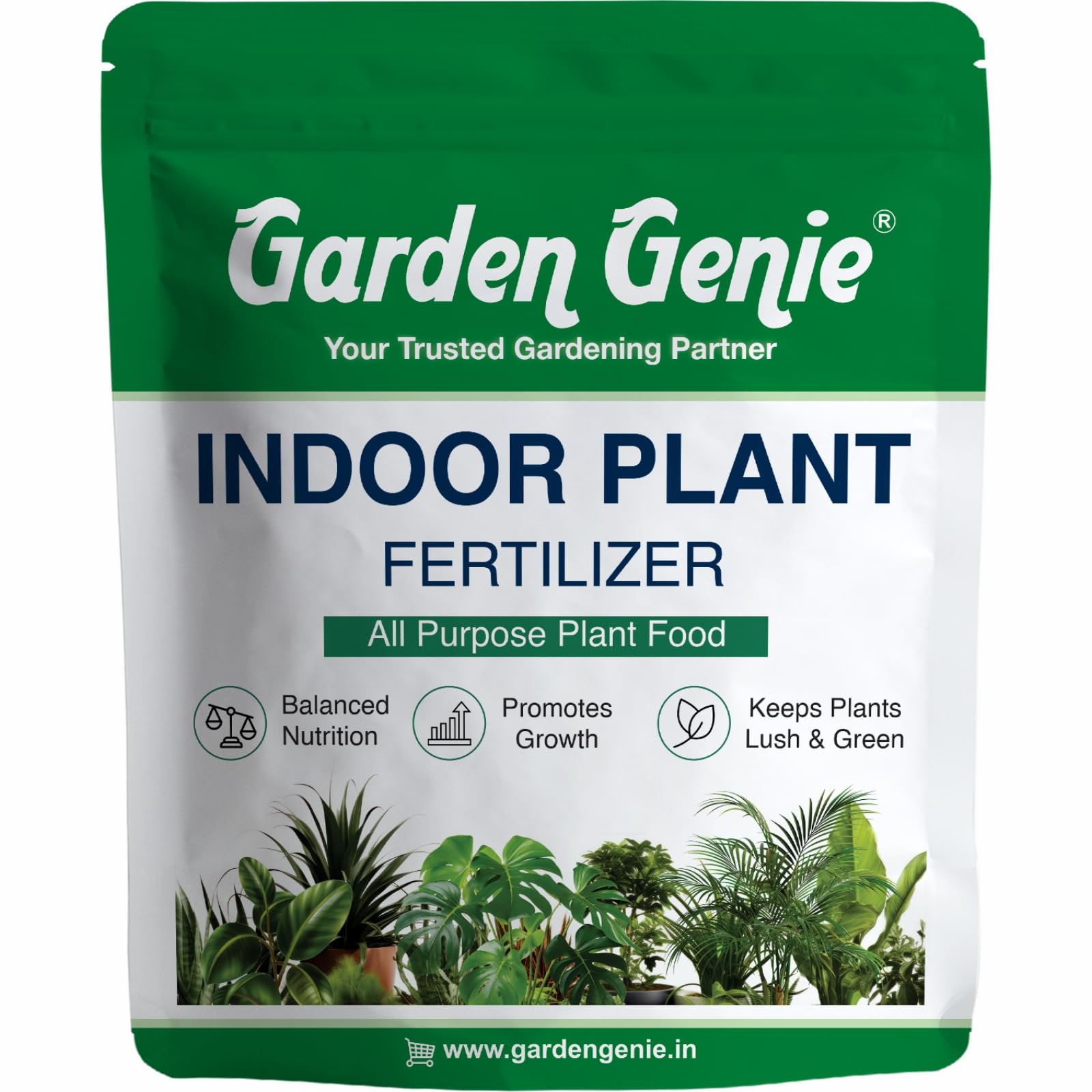 Garden Genie Indoor Plant Fertilizer, 800g | Organic Growth Booster I Suitable for Areca Palm, Jade Plant, Money Plant, Monstera & All Types of Houseplants (B0D4MGQZQP) Amazon Price History, Amazon Price Tracker