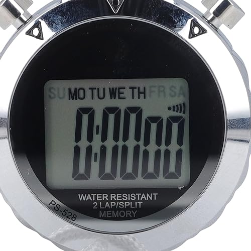 Miniatura 4 de Stopwatch Timer,0.01 Second Timing Handheld Digital Stopwatch with Alarm Calendar for Running Football Fitness