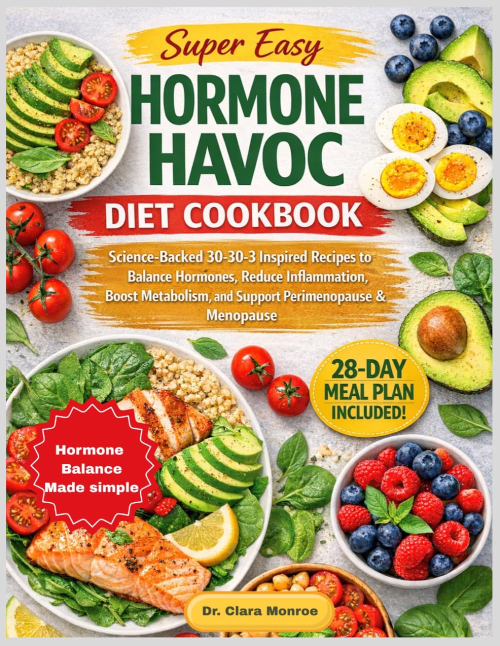 Super Easy Hormone Havoc Diet Cookbook: Science-Backed 30-30-3 Inspired Recipes to Balance Hormones, Reduce Inflammation, Boost Metabolism, and Support Perimenopause & Menopause