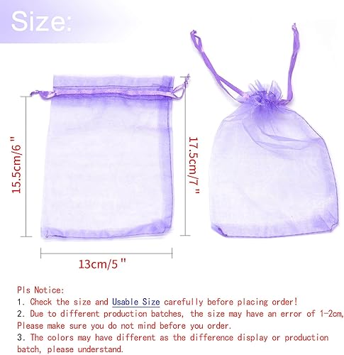 Miniatura 357 de Dealglad 100pcs Drawstring Organza bolsas de joyería caramelo para fiestas, casamientos, regalos Negro