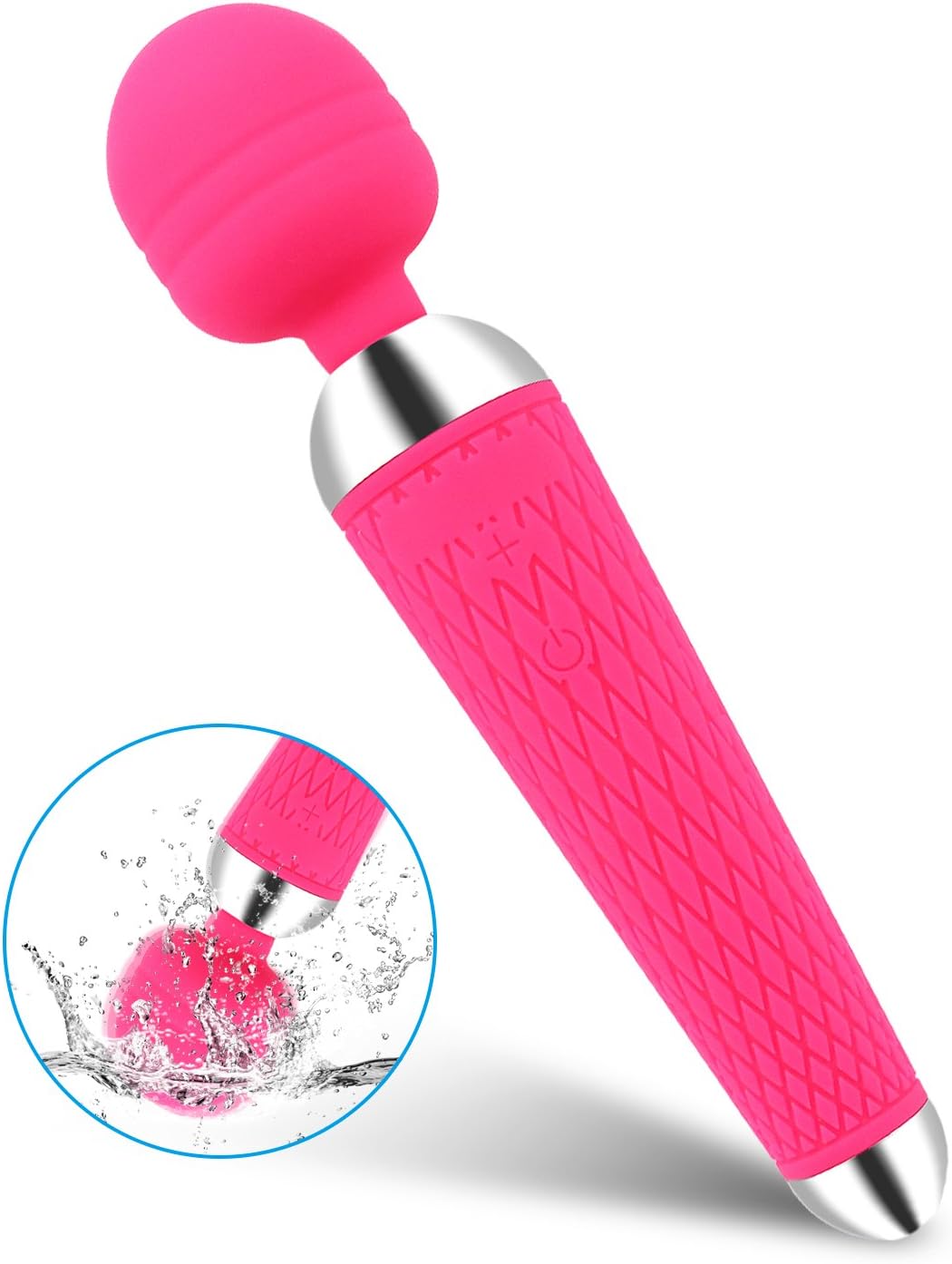 Cordless Wand Massager, Bolly Personal Therapeutic Electric Handheld Rechargeable Massager for Women & Men Muscle Aches and Sports Recovery
