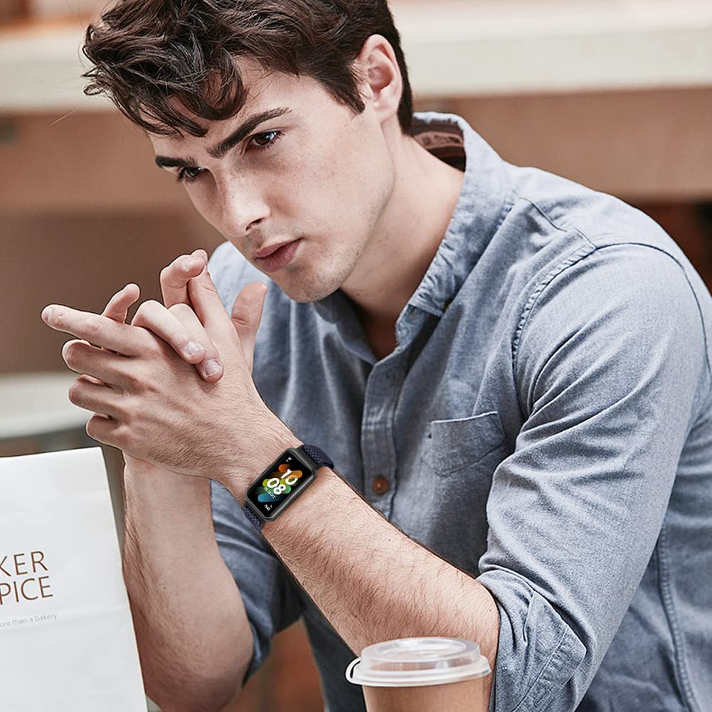 TumpCez 3er Set Elastische Nylon-Armbänder Für Huawei Band 7 – Verstellbar, Atmungsaktiv, Verschiedene Farben